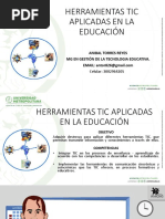 Tic en Educación Docencia Universitaria