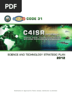 Code 31 C4isr Command, Control, Communications, Computers, Intelligence, Surveillance and Reconnaissance Science and Technology Strategic Plan 2012