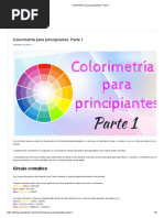 Colorimetría para Principiantes - Parte 1