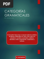 Categorías Gramaticales