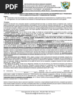 Acta de Compromiso Padres y Estudiantes Por Promocion o Desempeño Bajo en Lo Academico y Disciplinario