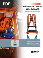 Certificado de Calidad Miller 2426ard