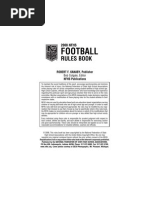 Football: Rules Book