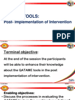 7 QATAME Tools Post Implementation Final