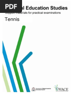 Tennis Practical Examination Support Materials