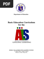 The New Curriculum For ALS