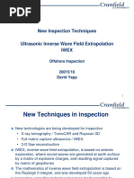 New Techniques - Ultrasonic Inverse Wave Extrapolation