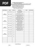 Daftar Hadir Pengawas Pat