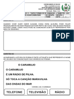 Atividade Especial Do Núcleo 11 - Tantas Formas de Se Comunicar - 4º Bimestre - 2019