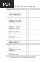 Checklist Controles Internos Financeiro