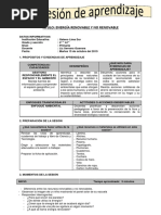 Sesion de Aprendizaje de Ciencia-Octubre 3