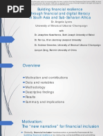 Session 1-2: Building Financial Resilience Through Financial and Digital Literacy in South Asia and Sub-Saharan Africa by Angela Lyons