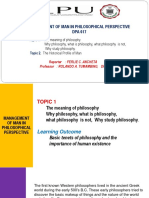 DPA 617 - MGT of Man in Philosophical Perpective - Ferlie Report