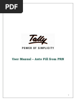 User Manual - Auto Fill From PRN