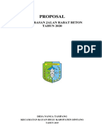 Proposal Rabat Beton Desa Nanga Tampang 2019