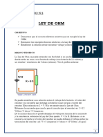 Laboratorio N 2 Ley de Ohm