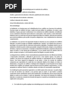 Defina Los Tipos de Metodología para La Resolución de Conflictos