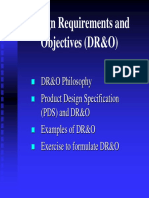 I. Lecture, Design Requirements and Objectives MED-2014-1