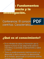 El Conocimiento Científico