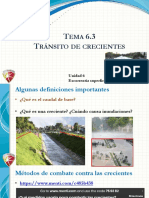 Tema 6.3 Tránsito de Crecientes