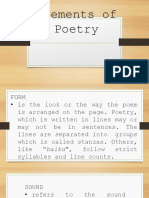 Elements of Poetry