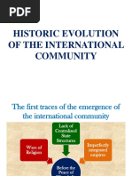 Evolution of The International Community