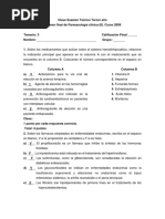 Clave Examen Farmacologia II