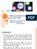 HRD in Public Sector