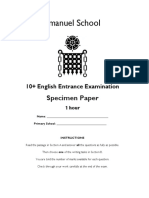 10 English Entrance Examination Paper 2 PDF