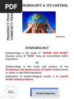 Epidemiology and Its Control