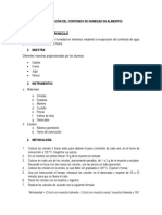 Práctica 1. Determinación Del Contenido de Humedad en Alimentos.