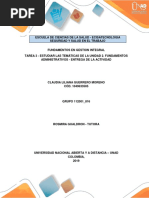 Tarea 3 Estudiar Temáticas de La Unidad N 2 Fundamentos Administrativos