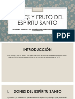 Dones y Frutos Del Espiritu Santo