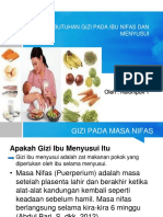 Asuhan Gizi Seimbang Pada Ibu Nifas Dan