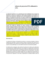 Estimación Del Esfuerzo de Proyectos ETL Utilizando La Regresión Progresiva