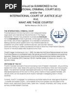 What Is The ICC and ICJ?