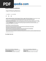 Angle of Shearing Resistance