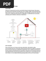 Alternate Sources of Energy