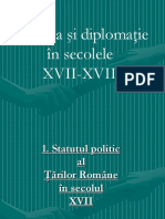 Politica Si Diplomatie Sec XVII-XVIII