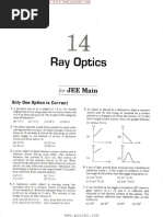 Ray Optics DC Pandey MCQ With Detailed Solution