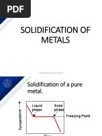 Solidification of Metals