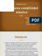 Formarea Constiintei Istorice