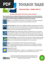 2018 Electrical Toolbox Talk #3 Power Lines Live Work