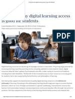 3 Theories Why Digital Learning Access Is Good For Students