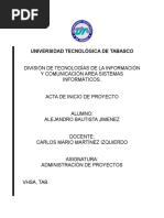 Acta de Inicio de Proyecto (Ejemplo)