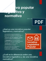 Iniciativa Popular Legislativa y Normativa