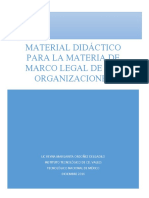 Apuntes Marco Legal de Las Organizaciones