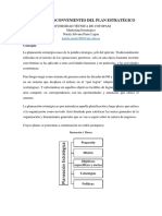 Ventajas e Inconvenientes Del Plan Estratégico