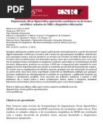 Degeneração Olivar Hipertrófica Após Lesões Cerebelares Ou Do Tronco Encefálico - 2014