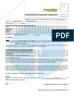 SBI FASTag Application Form - Minimum KYC